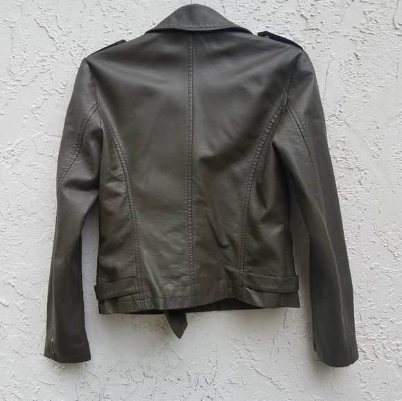 Faux Leather Jacket | Forever 21 | Army Jacket - Picture 5 of 6